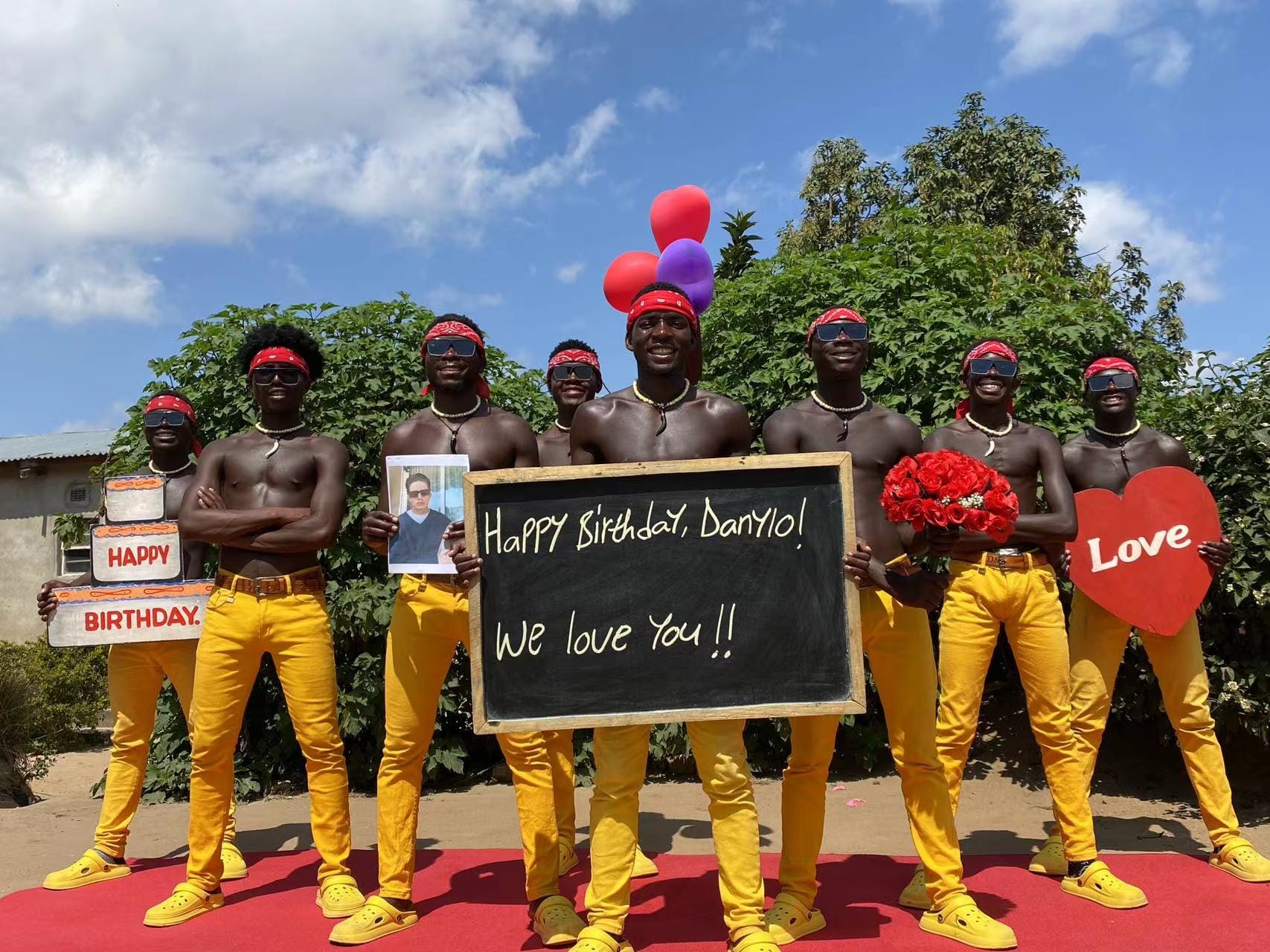 Africa Yellow Pants Team