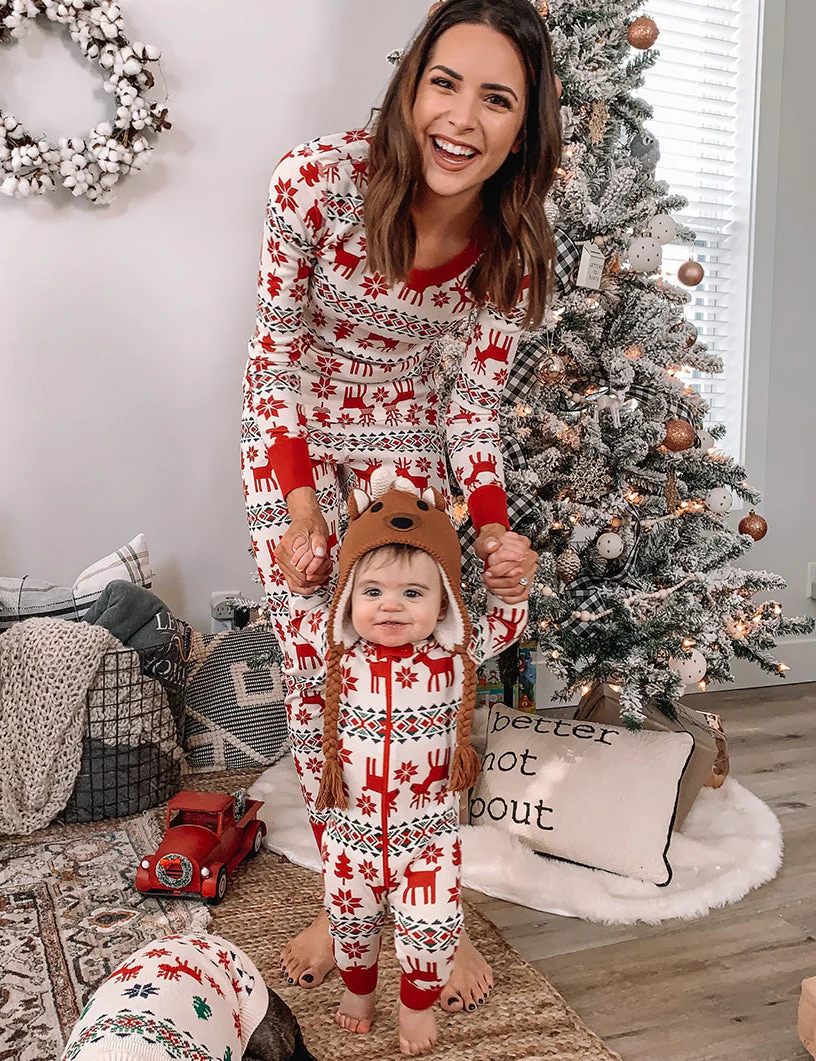 Christmas Deer Matching Family Christmas Pajamas-Dog Pajamas Included - Image 3