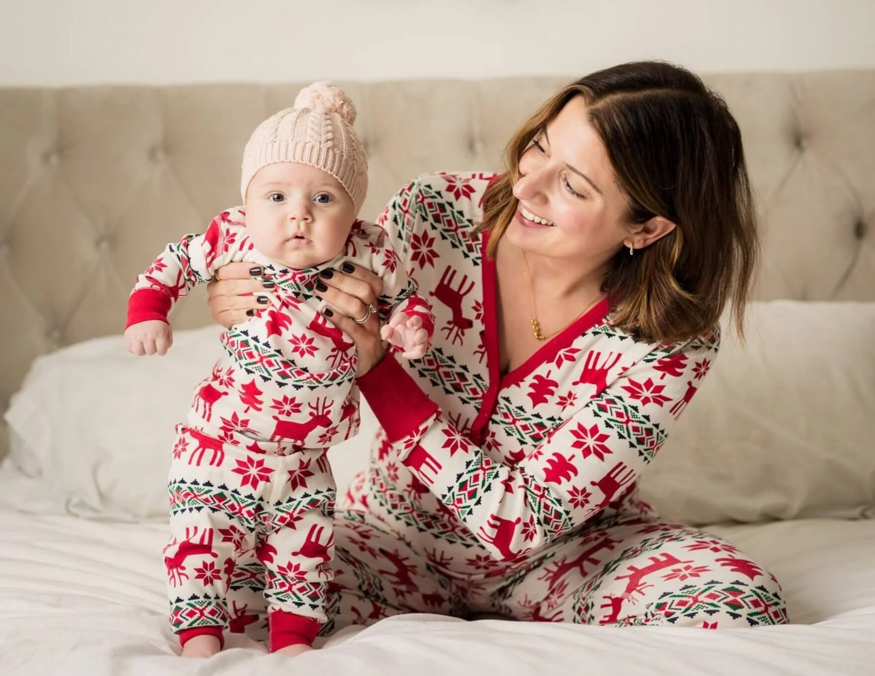 Christmas Deer Matching Family Christmas Pajamas-Dog Pajamas Included - Image 4