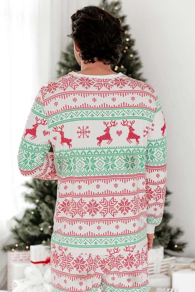 Christmas deer Snowflake Matching Family Christmas Pajamas-Dog Pajamas Included - Image 17