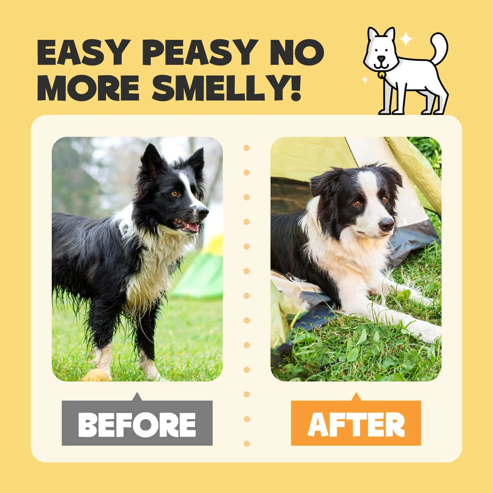 Deodorizing Pet Glove Wipes For Dogs（6Pcs） - Image 4