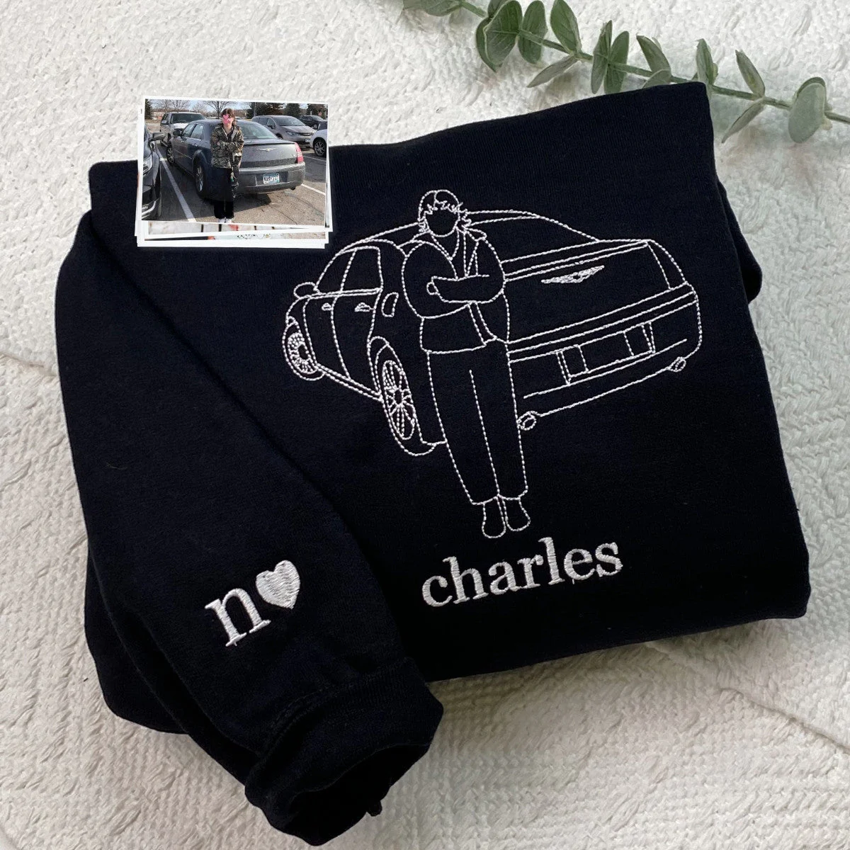 Personalized Gifts for Car Guys with Car on Hoodie or Sweatshirt - Image 6