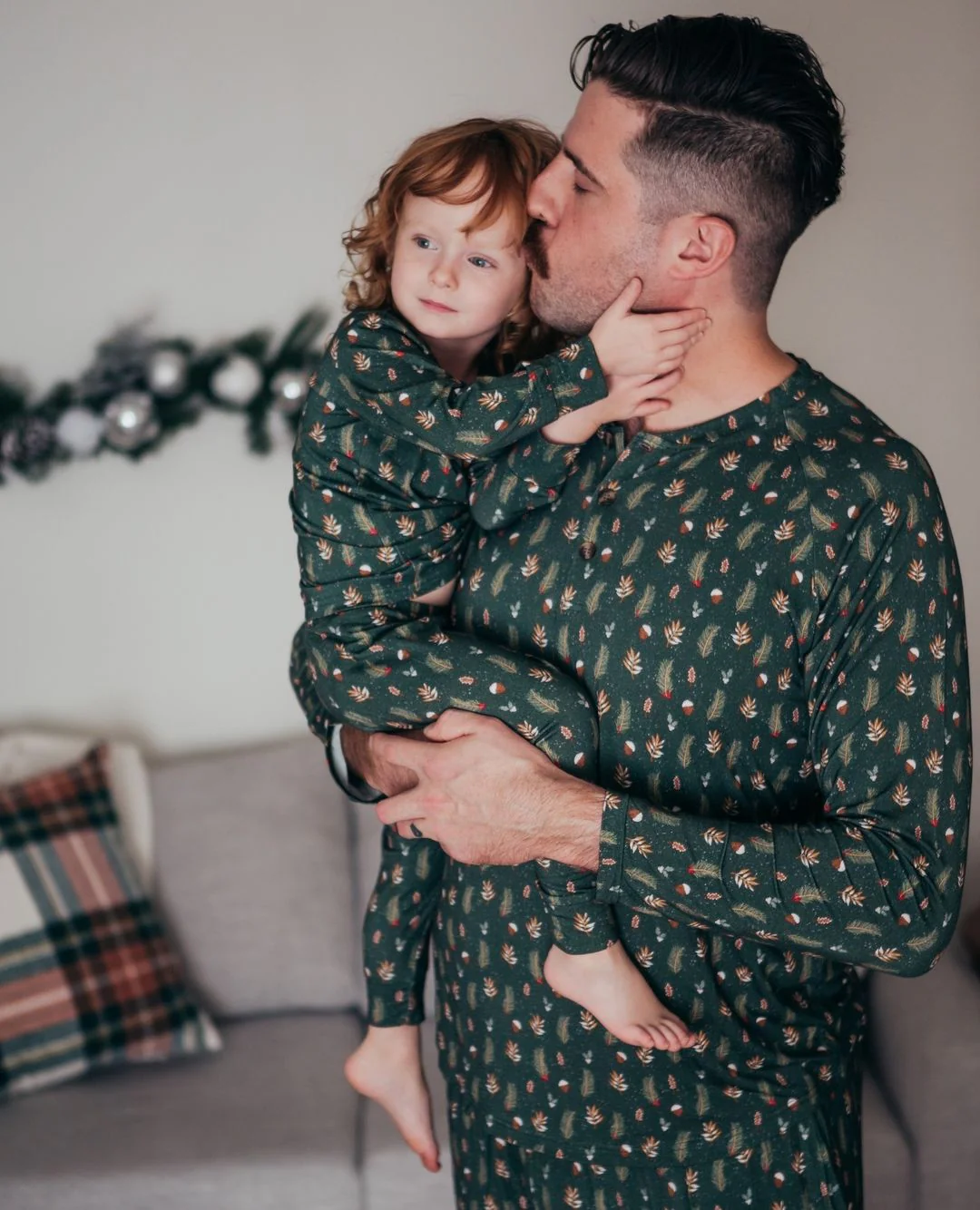 Green Christmas Tree Matching Family Christmas Pajamas-Dog Pajamas Included - Image 3