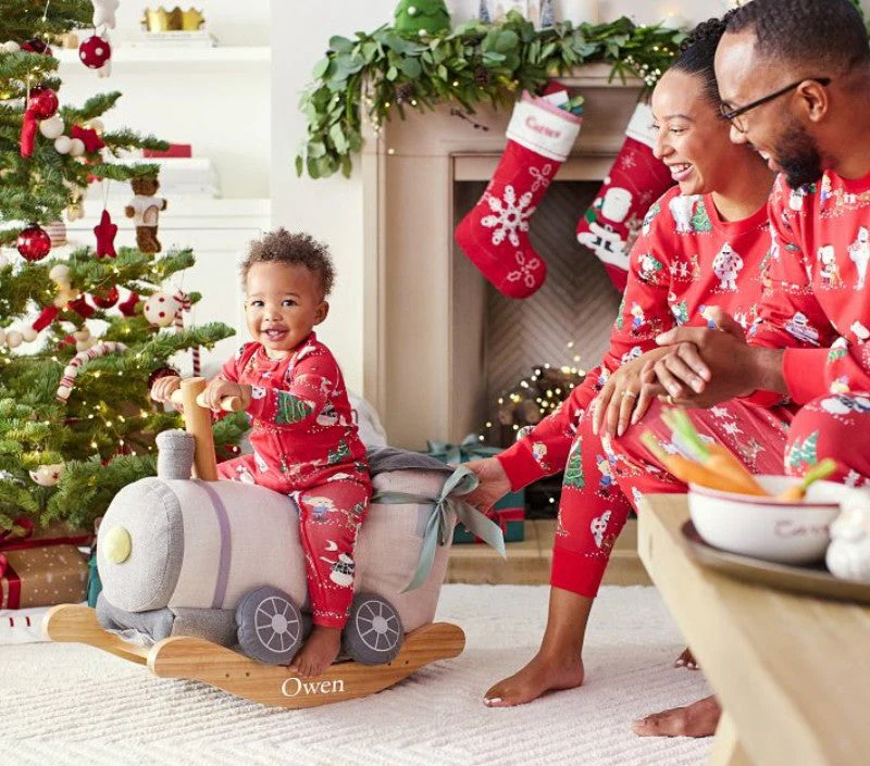 Red Snowman Matching Family Christmas Pajamas - Image 2