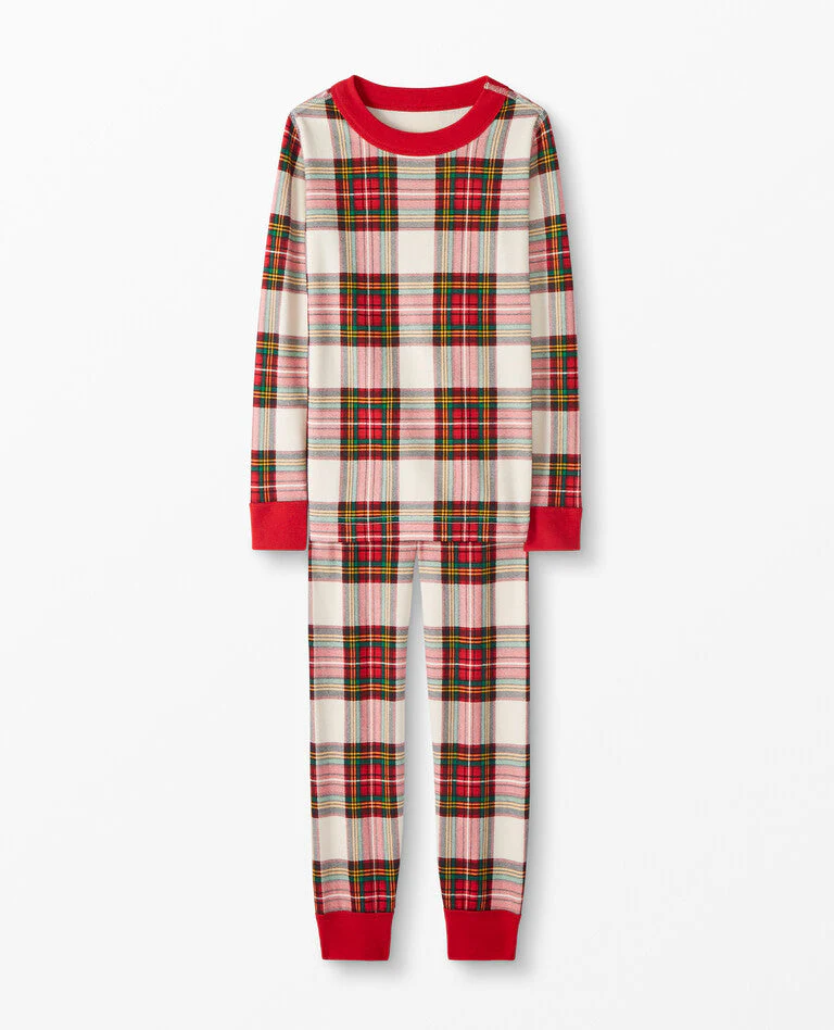 Tartan Plaid Matching Family Christmas Pajamas-Dog Pajamas Included - Image 7