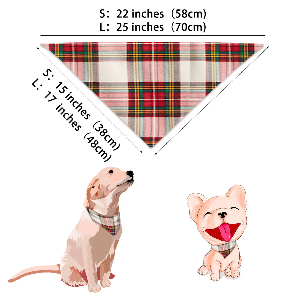 Tartan Plaid Matching Family Christmas Pajamas-Dog Pajamas Included - Image 9