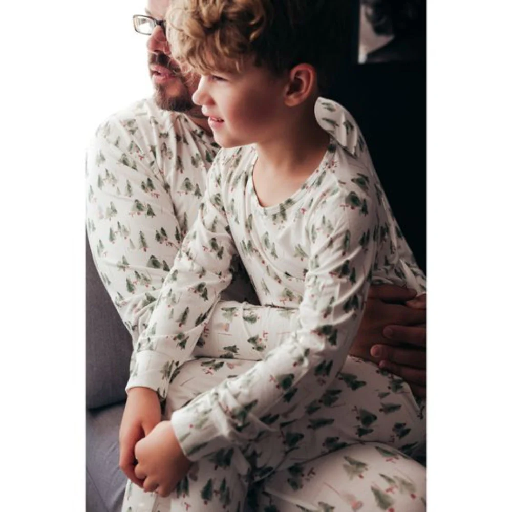 White Little Christmas Tree Matching Family Christmas Pajamas-Dog Pajamas Included - Image 6
