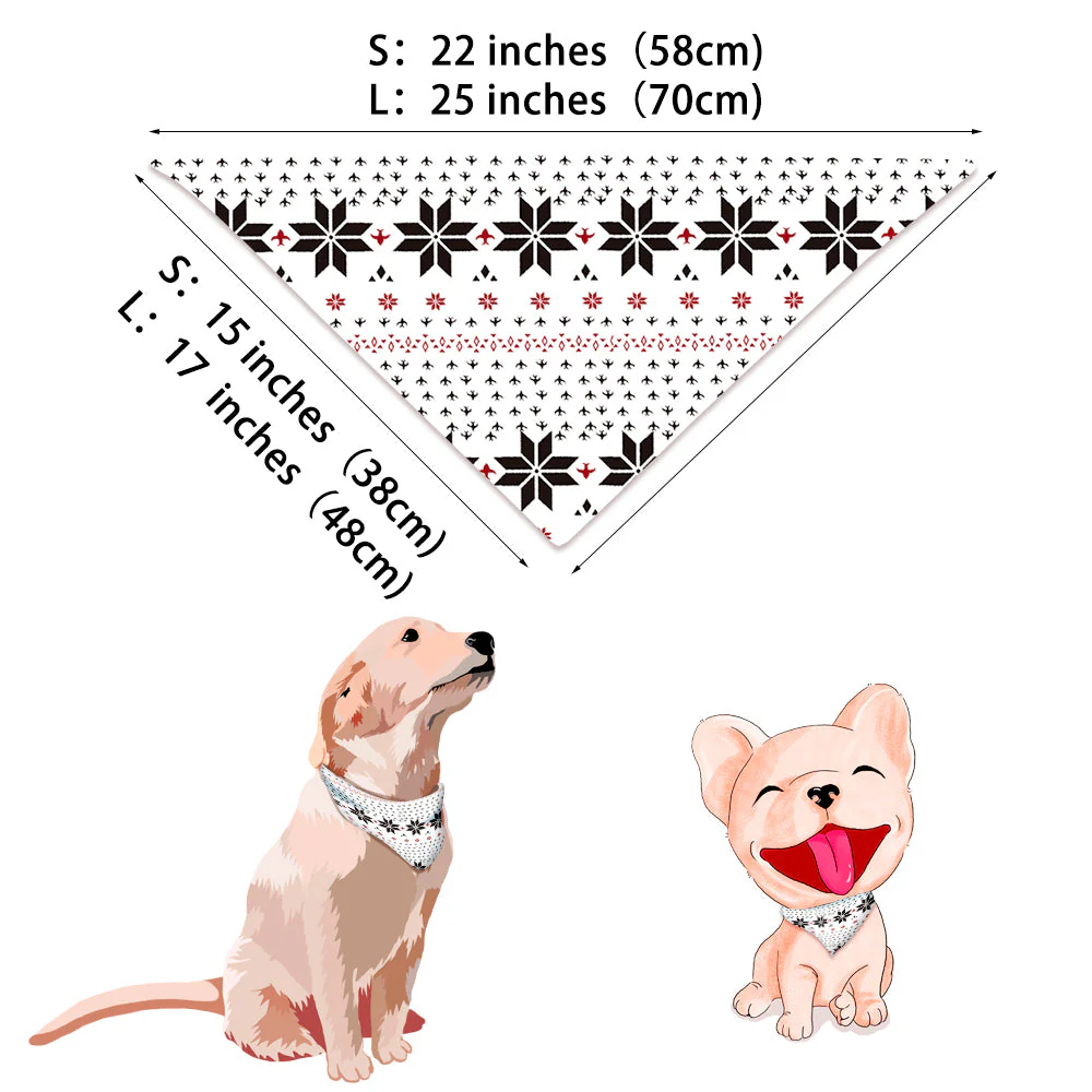 White snowflakes Print Matching Family Christmas Pajamas-Dog Pajamas Included - Image 9